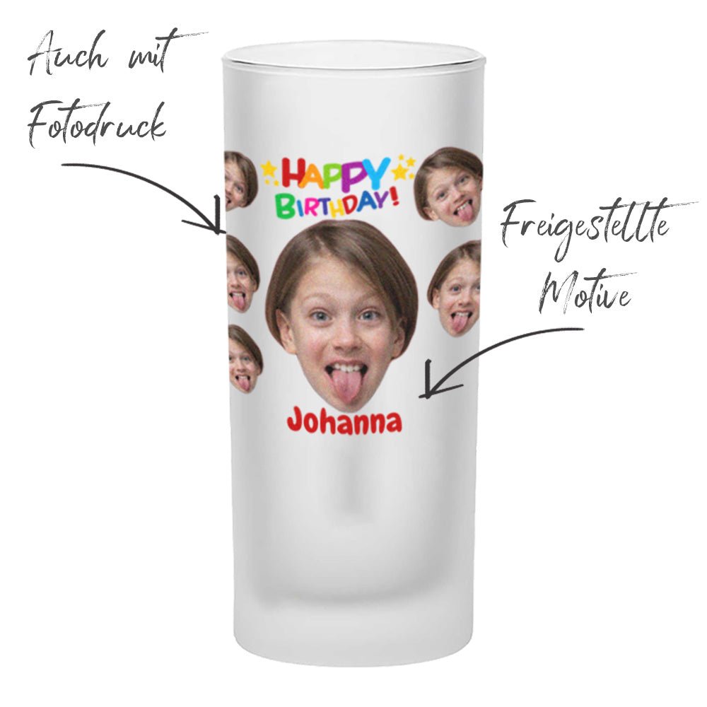 Logo Trinkglas 0,25 ltr satiniert/ mattiert - Drucksaal