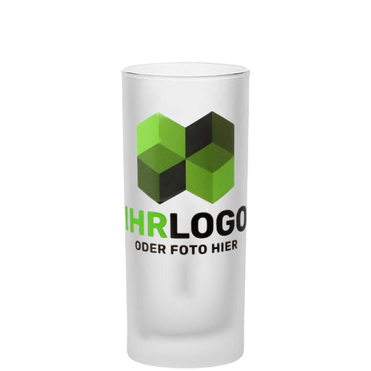 Logo Trinkglas 0,25 ltr satiniert/ mattiert - Drucksaal