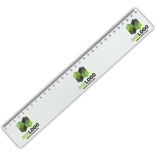 Maxi Lineal 30 cm aus Kunststoff mit Skala für genaues messen - Drucksaal
