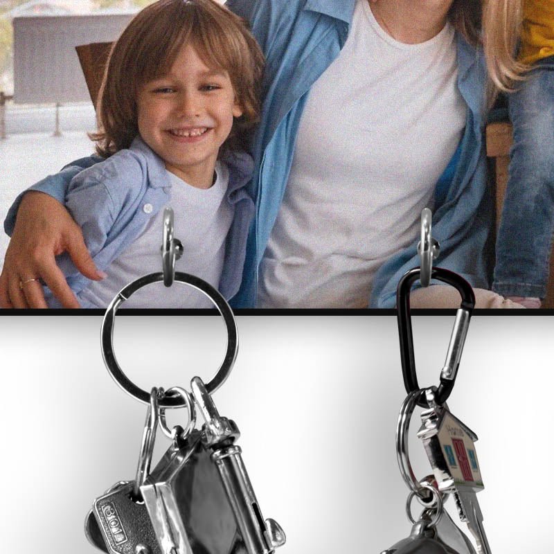 MDF Schlüsselbrett inkl. 4 Haken - Drucksaal