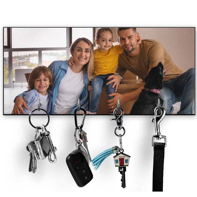 MDF Schlüsselbrett inkl. 4 Haken - Drucksaal