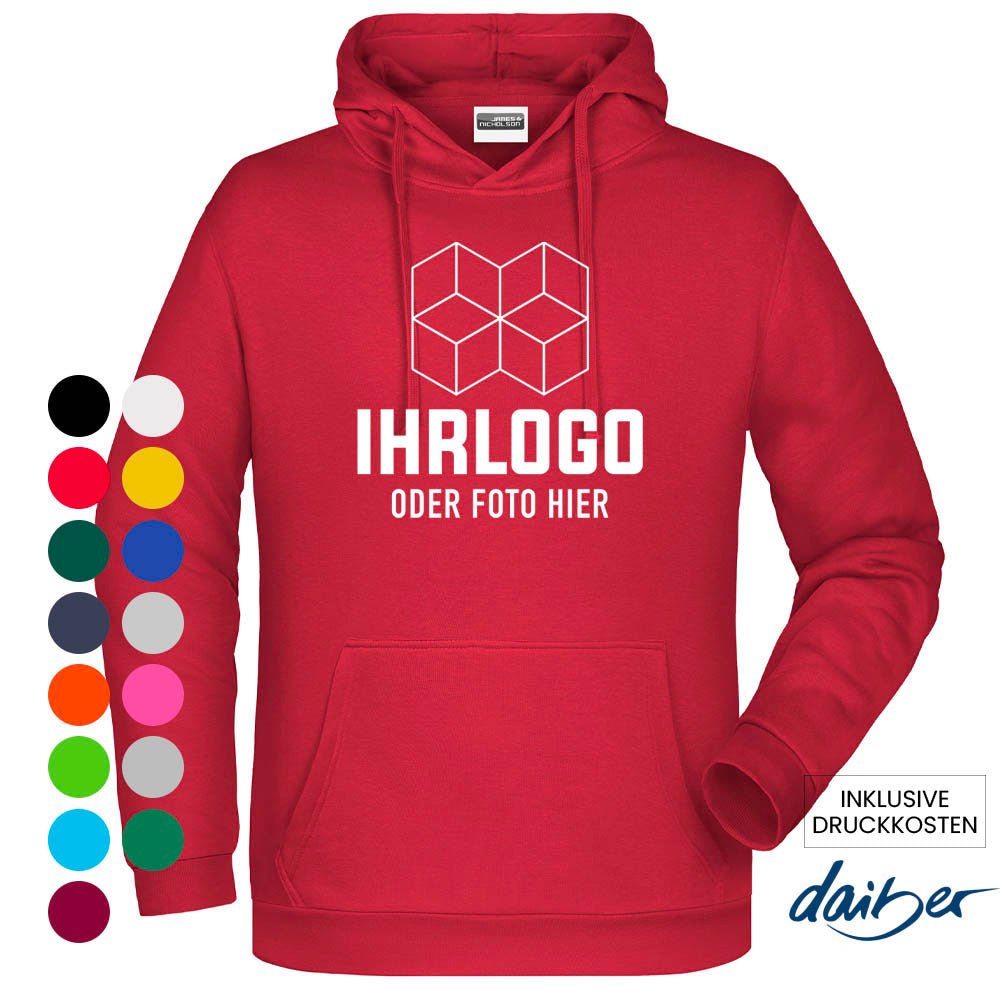 Men's Promo Hoodie - Klassisches Kapuzensweat 280 g/m² - Drucksaal