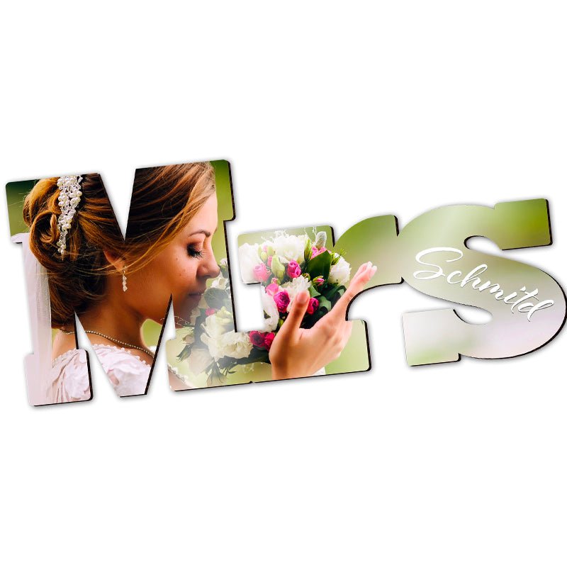 Mr oder Mrs Schriftzug zum bedrucken - Drucksaal