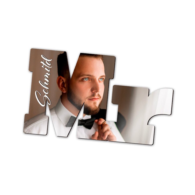 Mr oder Mrs Schriftzug zum bedrucken - Drucksaal