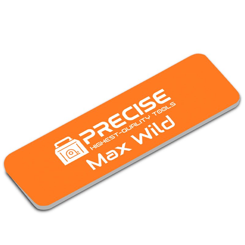 Namensschild 25 x 75 mm - Drucksaal