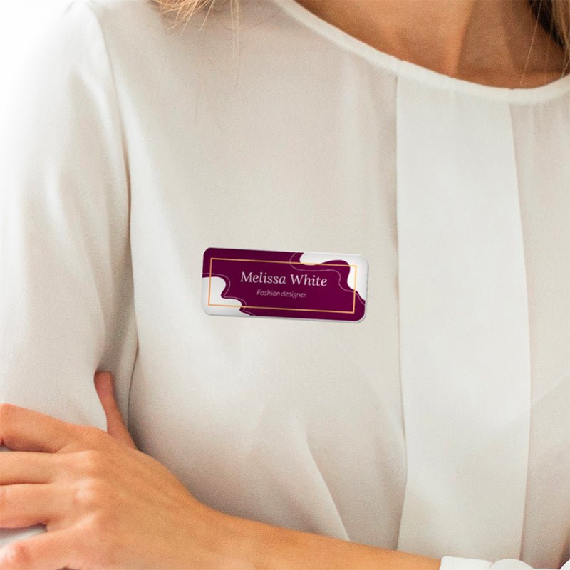 Namensschild 32 x 75 mm - Drucksaal