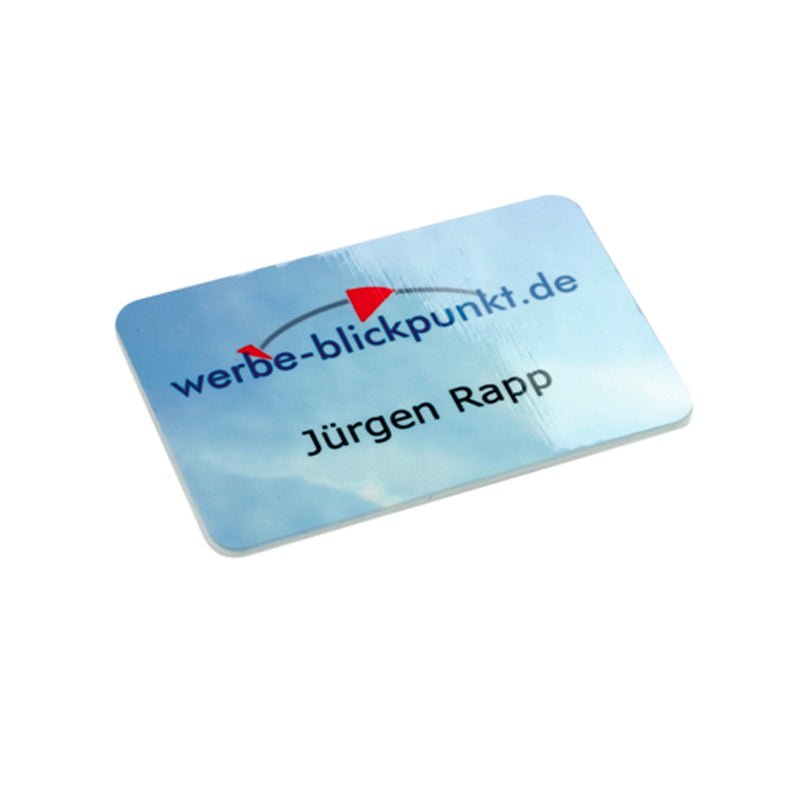 Namensschild 50 x 75 mm - Drucksaal