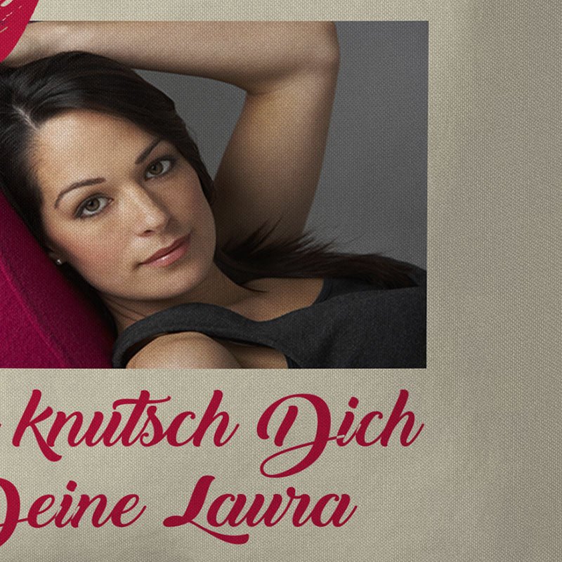 Naturfarben Fotokissen 40 x 40 cm - Drucksaal