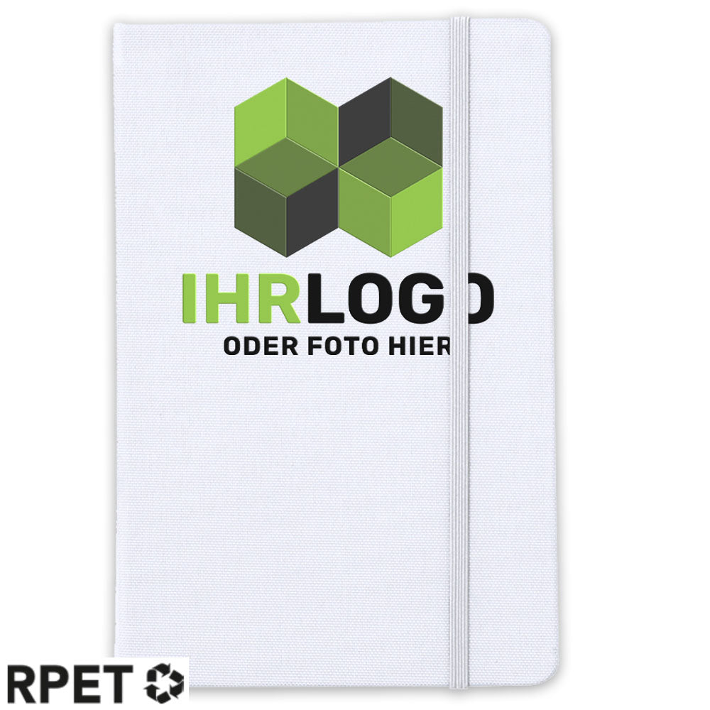 Notizblock, Notizbuch weiß, A5 Frontcover bedruckbar - Drucksaal