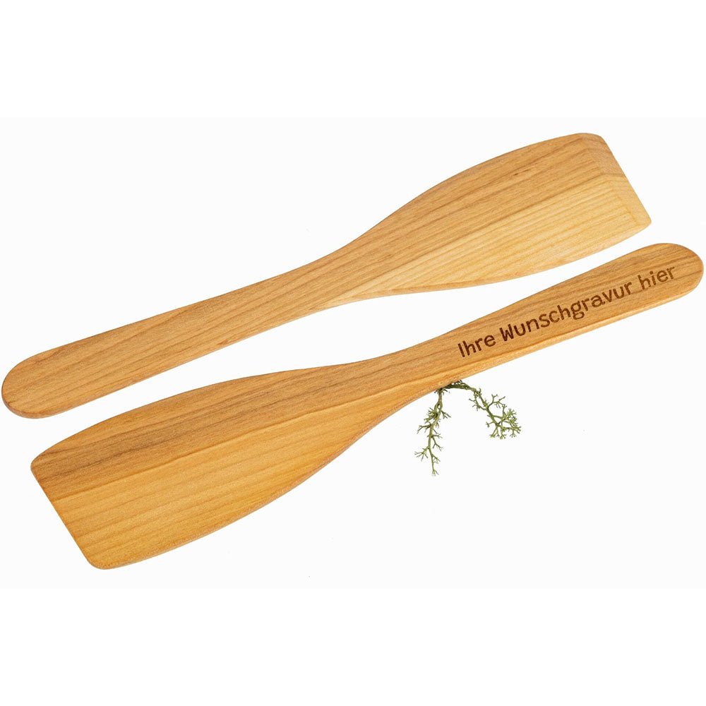 Pfannenwender aus FSC®-zertifiziertem geöltem Kirschholz - 30 cm - Drucksaal