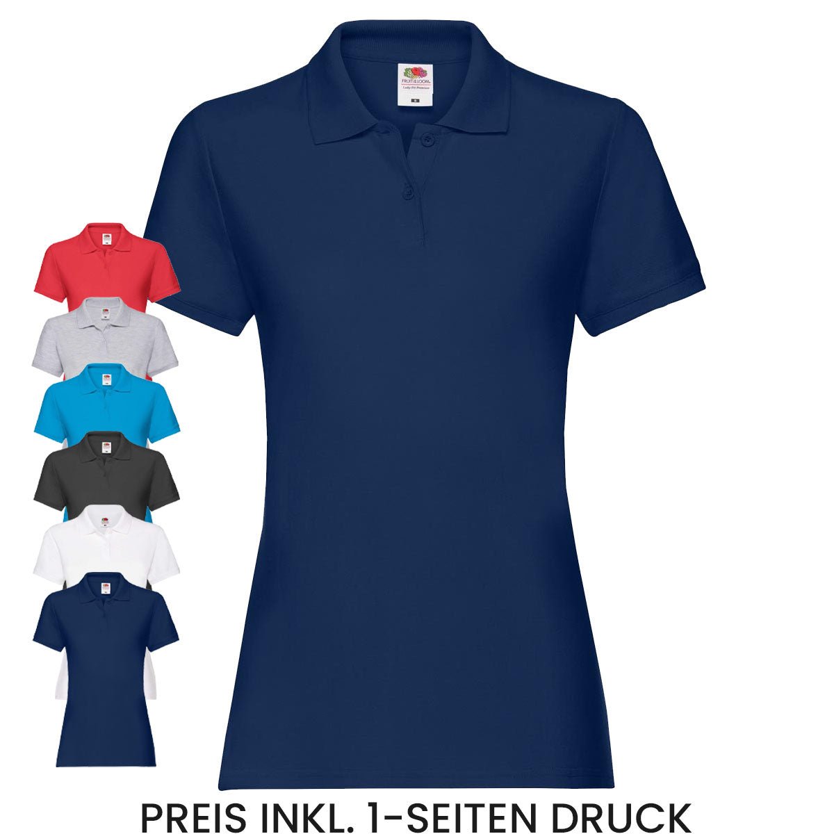 Premium Damen Poloshirt 632180 mit 180 gr./m2 - Drucksaal