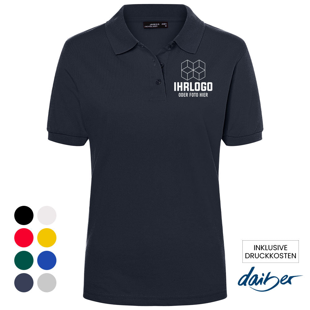 Premium Damen Poloshirt in Markenqualität von Daiber - Drucksaal