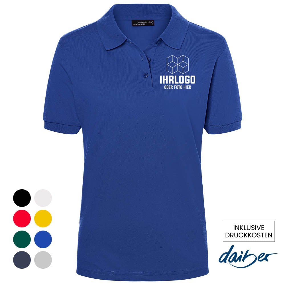 Premium Damen Poloshirt in Markenqualität von Daiber - Drucksaal