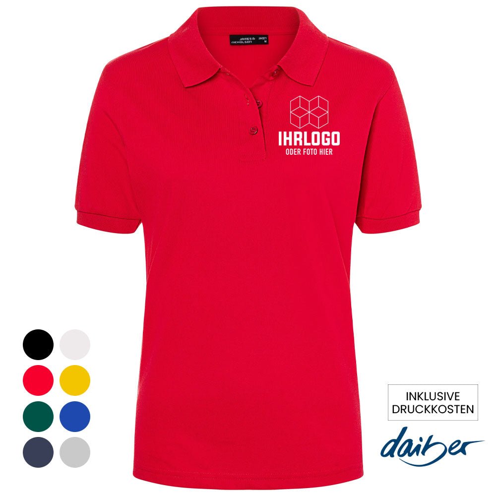 Premium Damen Poloshirt in Markenqualität von Daiber - Drucksaal