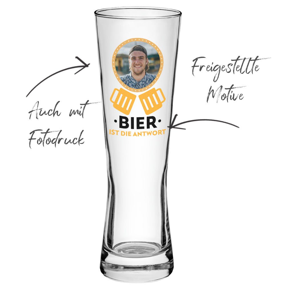 Premium Weizenbierglas 0,5 ltr - Drucksaal