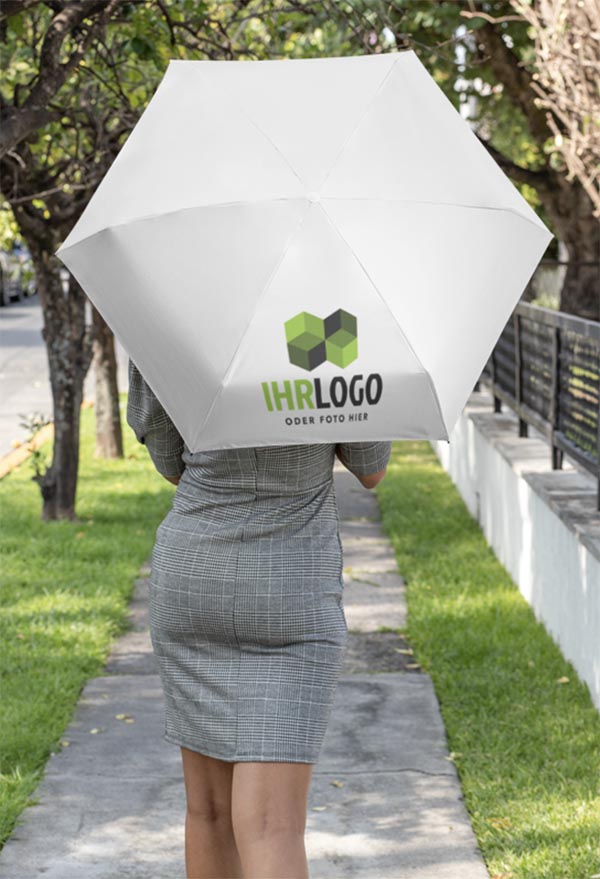 Regenschirm Bedrucken mit Logo personalisieren und selbst gestalten