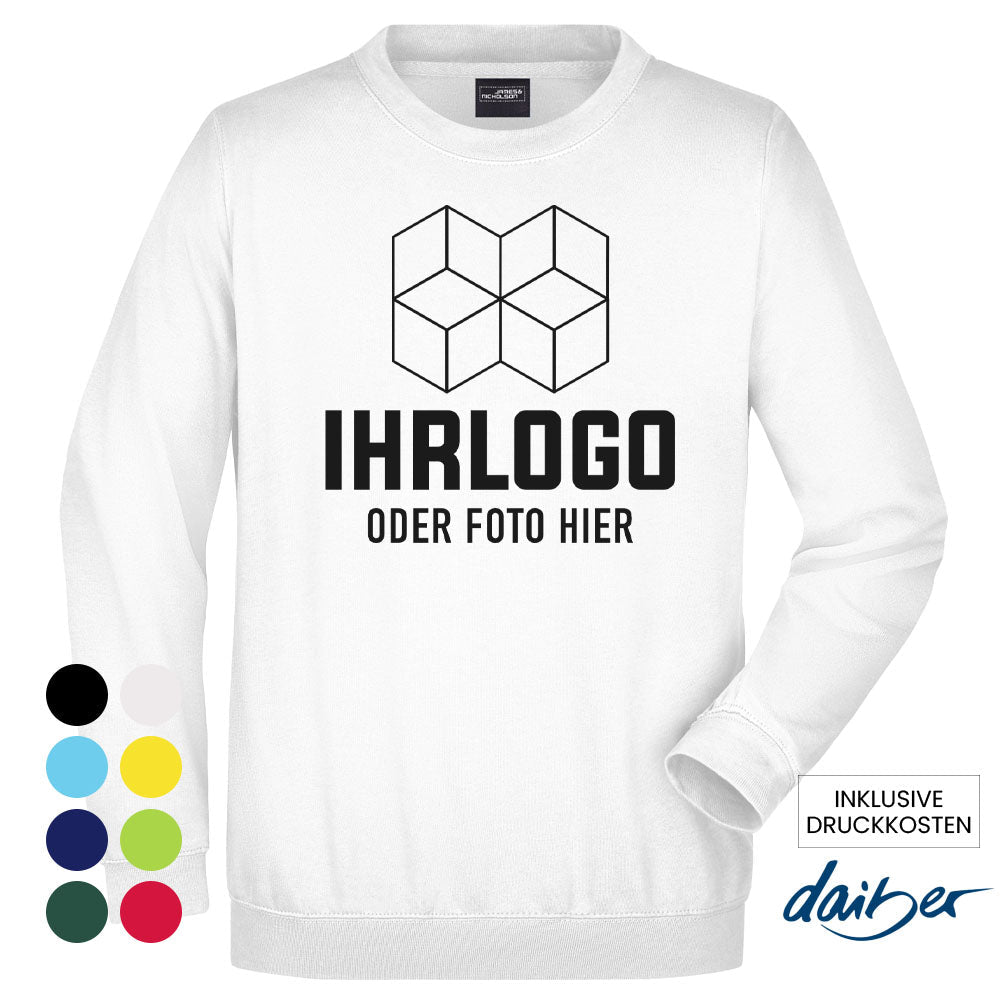 Round Sweat Heavy Sweatshirt in versch. Farben - Drucksaal