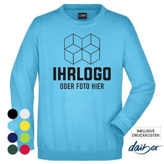Round Sweat Heavy Sweatshirt in versch. Farben - Drucksaal