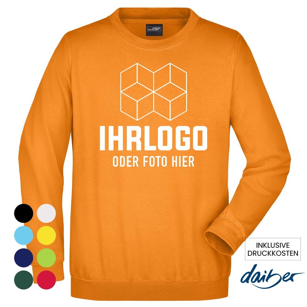 Round Sweat Heavy Sweatshirt in versch. Farben - Drucksaal