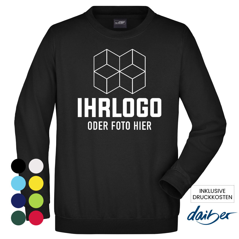 Round Sweat Heavy Sweatshirt in versch. Farben - Drucksaal