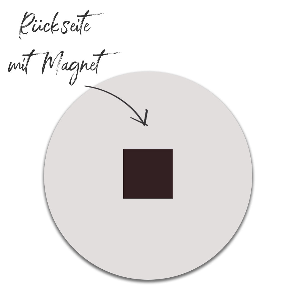 Runder Kühlschrankmagnet ø 63 mm - Drucksaal