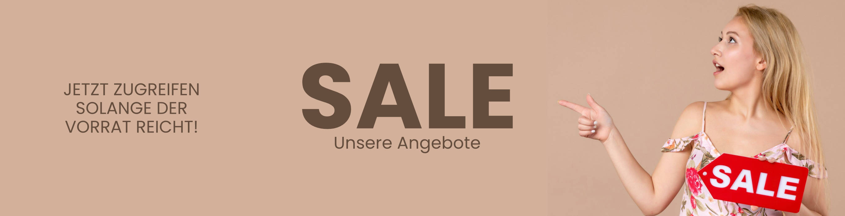 Sale Banner Angebote jetzt besonders günstig