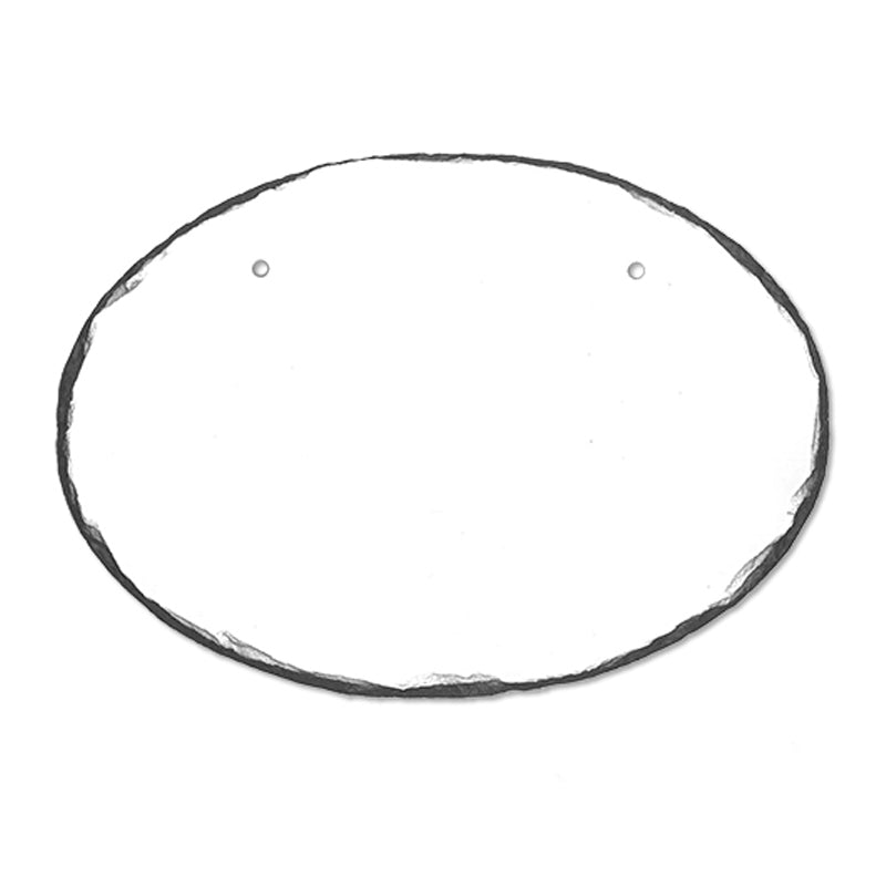 Schiefertafel zum Aufhängen - Oval - Drucksaal