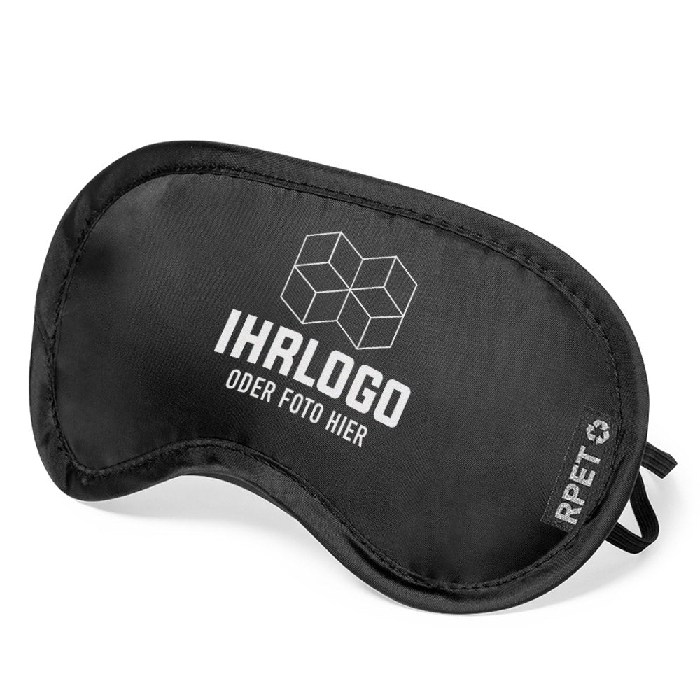 Schlafmaske, Reisemaske mit weicher und komfortabler Passform aus RPET - Material - Drucksaal