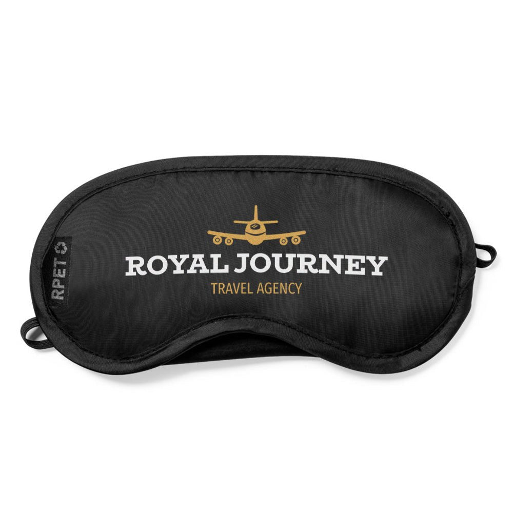 Schlafmaske, Reisemaske mit weicher und komfortabler Passform aus RPET - Material - Drucksaal