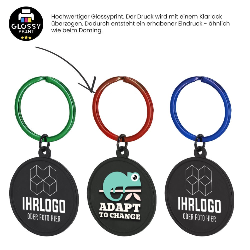 Schlüsselanhänger "Kläpson" in Schlüsselringfarbe - Drucksaal