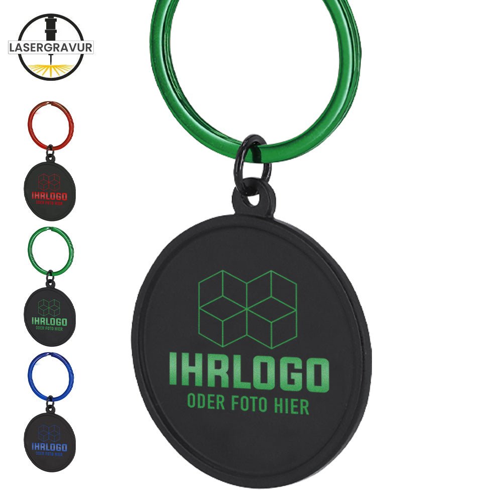 Schlüsselanhänger "Kläpson" mit Lasergravur in Schlüsselringfarbe - Drucksaal