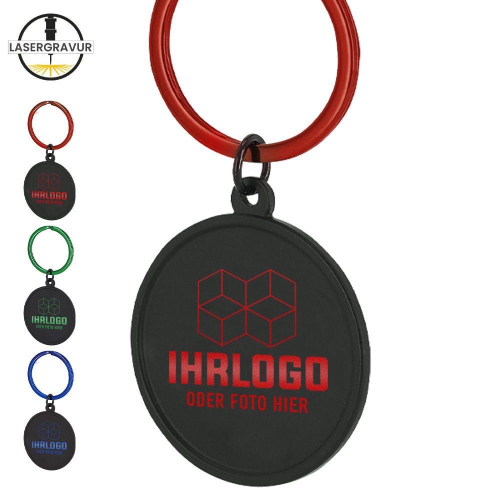 Schlüsselanhänger "Kläpson" mit Lasergravur in Schlüsselringfarbe - Drucksaal