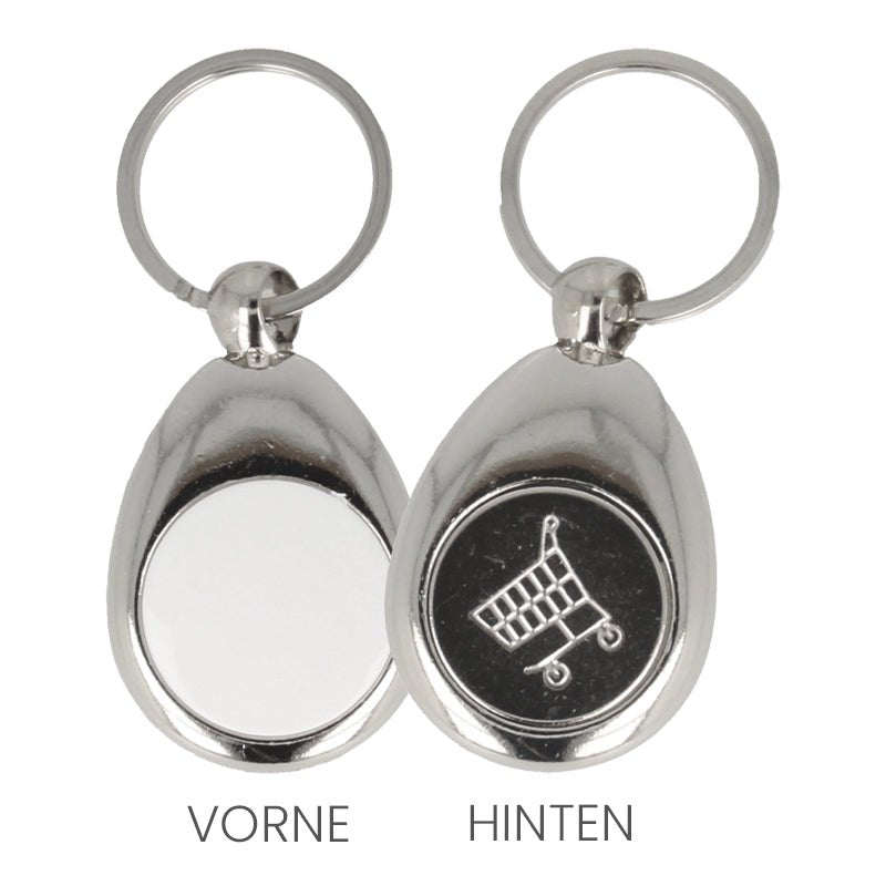 Schlüsselanhänger mit Einkaufswagenchip - Drucksaal