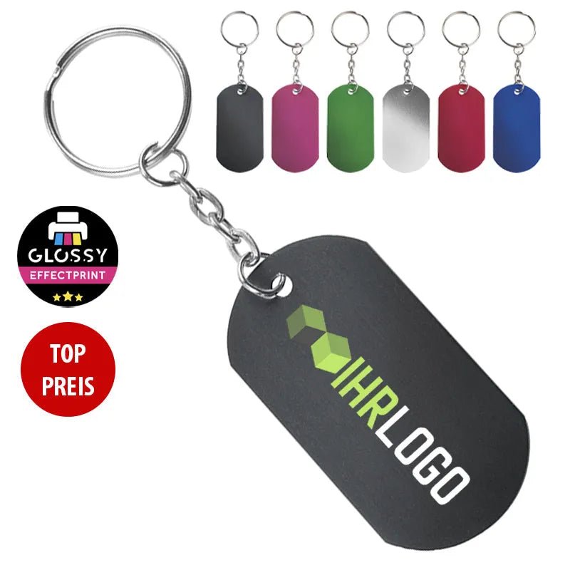 Schlüsselanhänger Nevez, Aluminium - Drucksaal