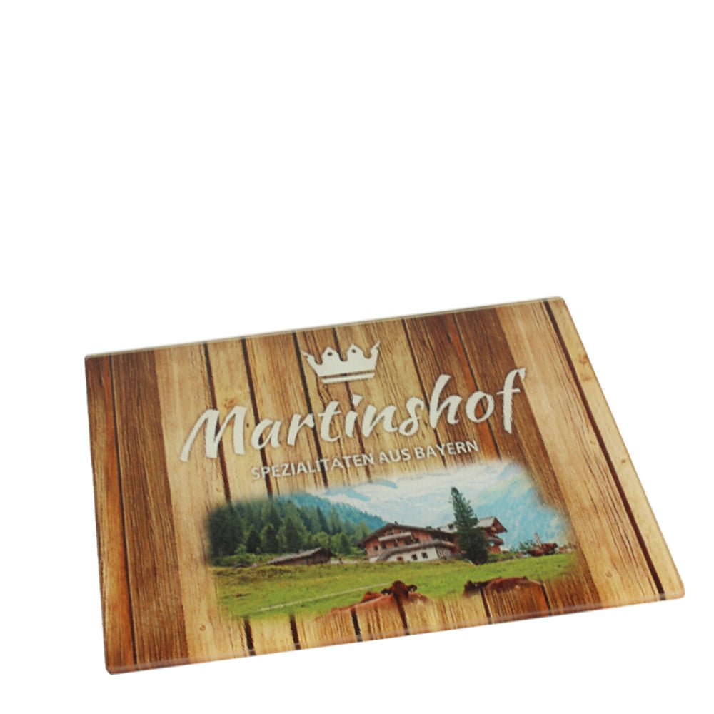 Schneidebrett aus Glas 20 x 28 cm - Drucksaal