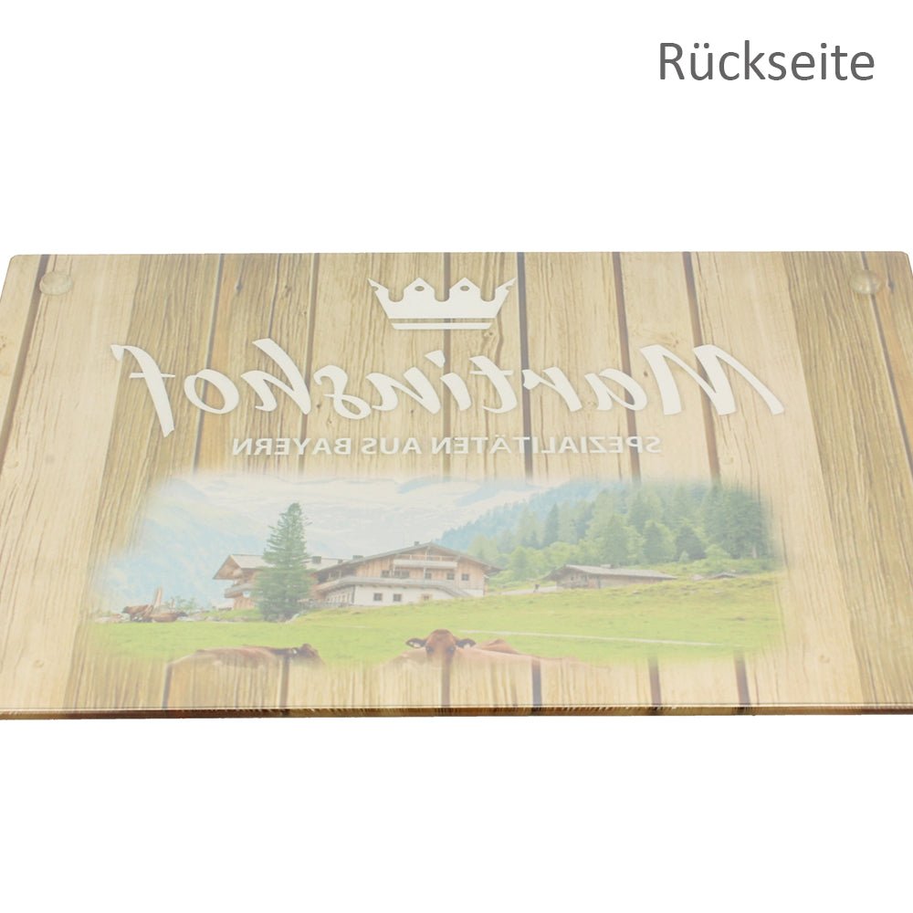 Schneidebrett aus Glas 20 x 28 cm - Drucksaal