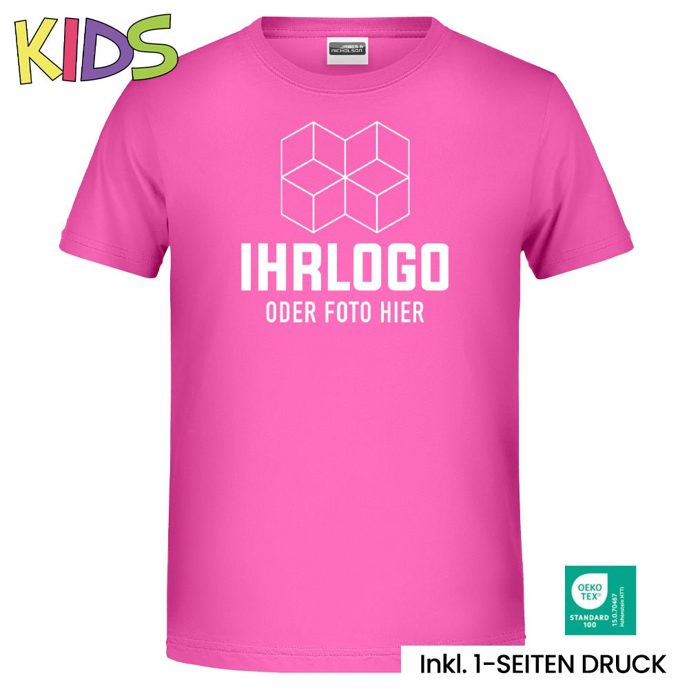 T-Shirt Basic für Kinder in klassischer Form 140 g/m² - BIO Baumwolle - Drucksaal