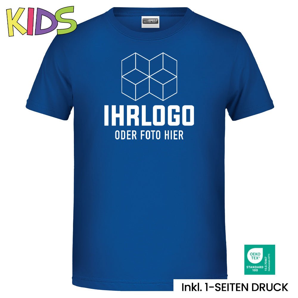 T-Shirt Basic für Kinder in klassischer Form 140 g/m² - BIO Baumwolle - Drucksaal