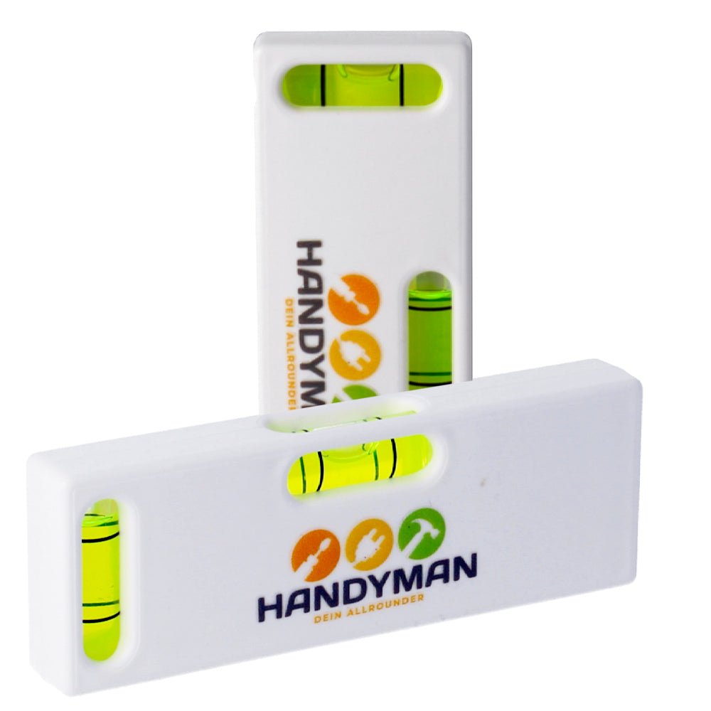 Taschen - Wasserwaage mit zwei Libellen - Drucksaal