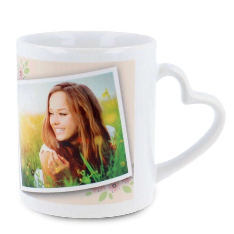 Tasse mit Herzhenkel für Liebende