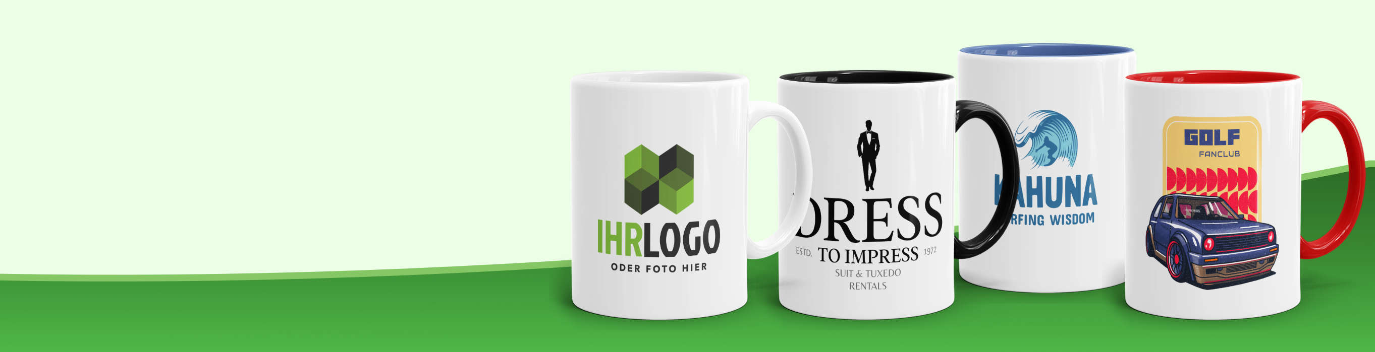 Tassen bedrucken - Werbetassen  Fototassen