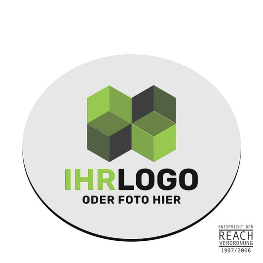 Textil - Mousepad in rund ø 19 cm - Drucksaal