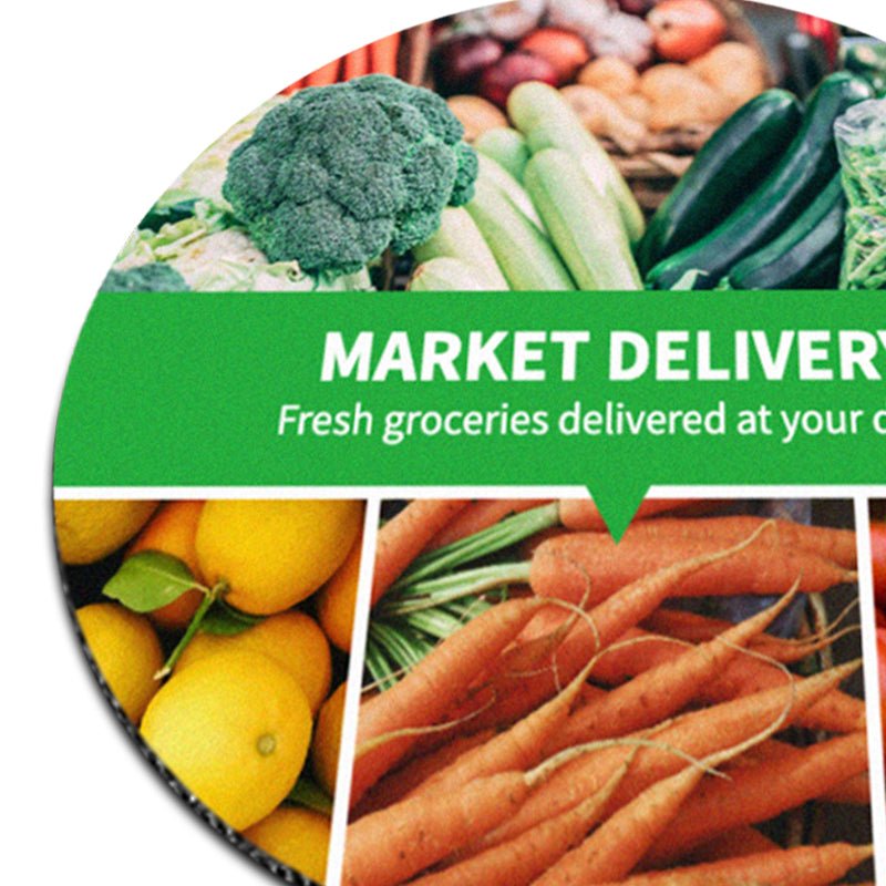 Textil - Mousepad in rund ø 19 cm - Drucksaal