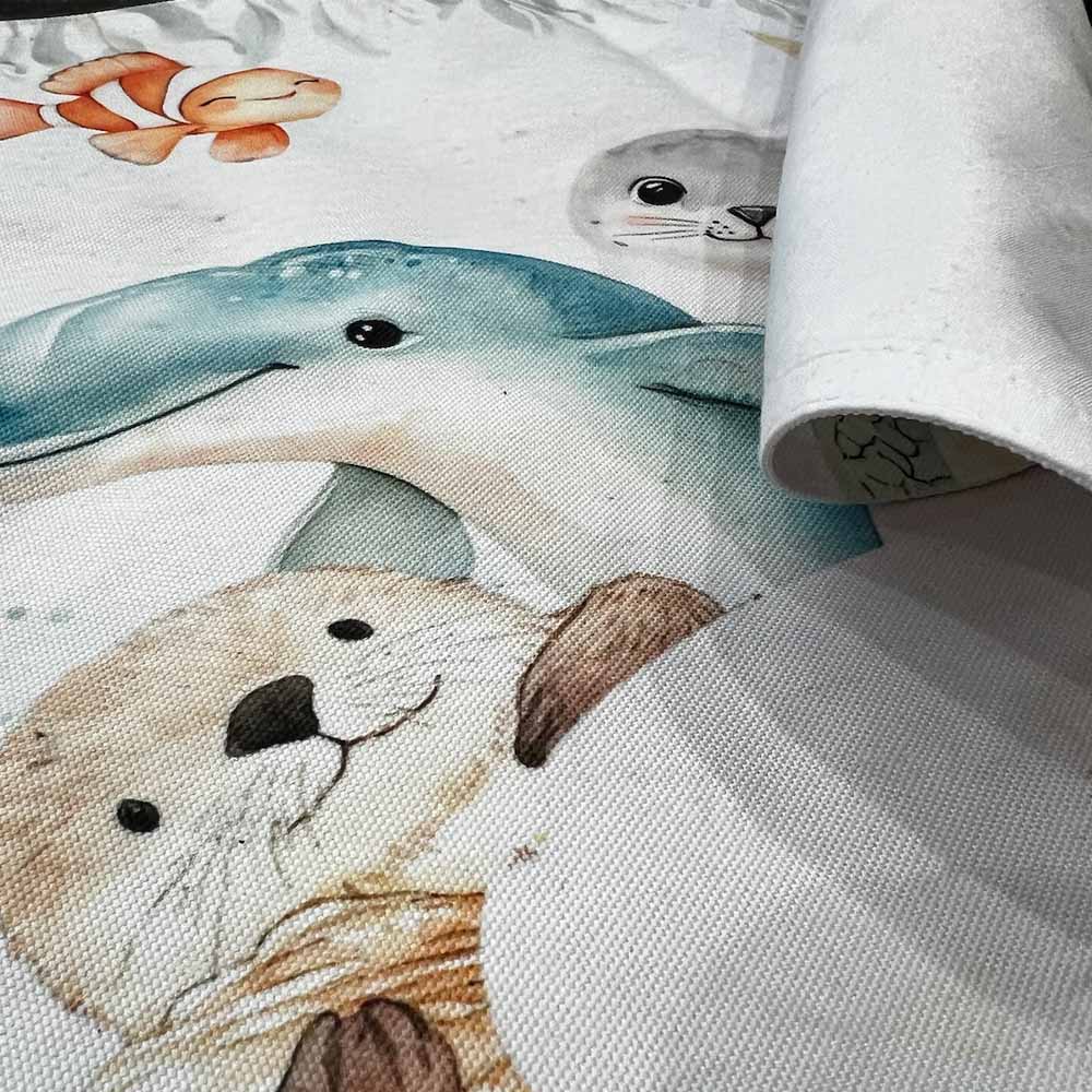 Textil - Tischset 2 - lagig weiß, Größe 415 x 290 mm - Drucksaal