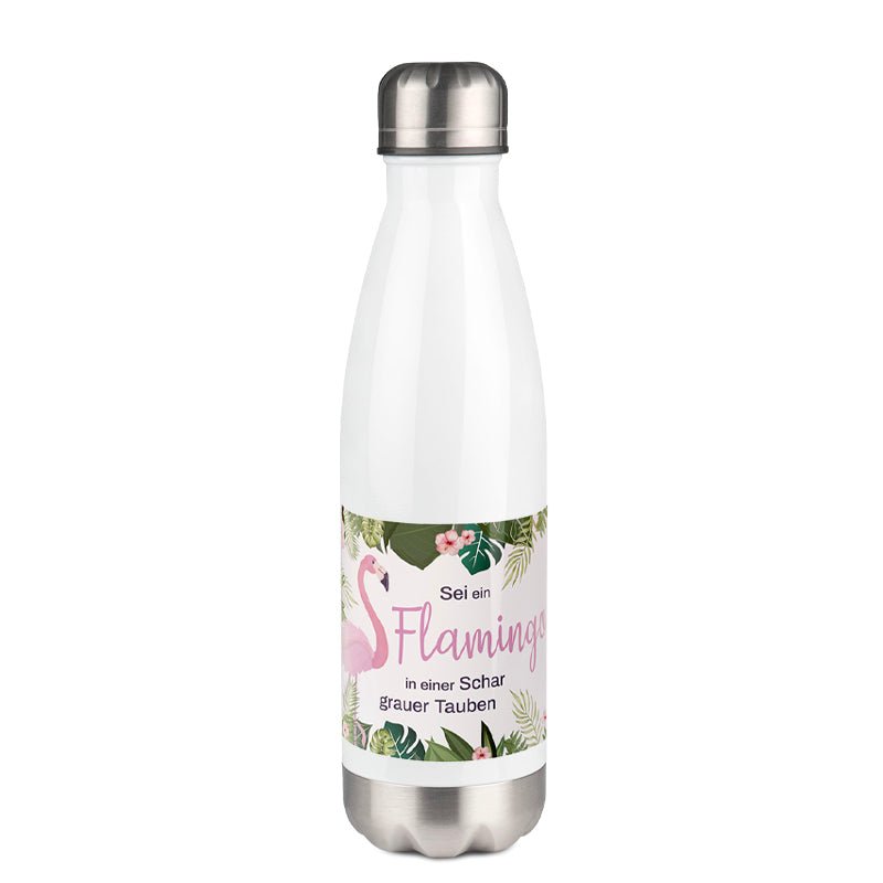 Trinkflasche Heliox 500 ml in weiß oder silber - Drucksaal