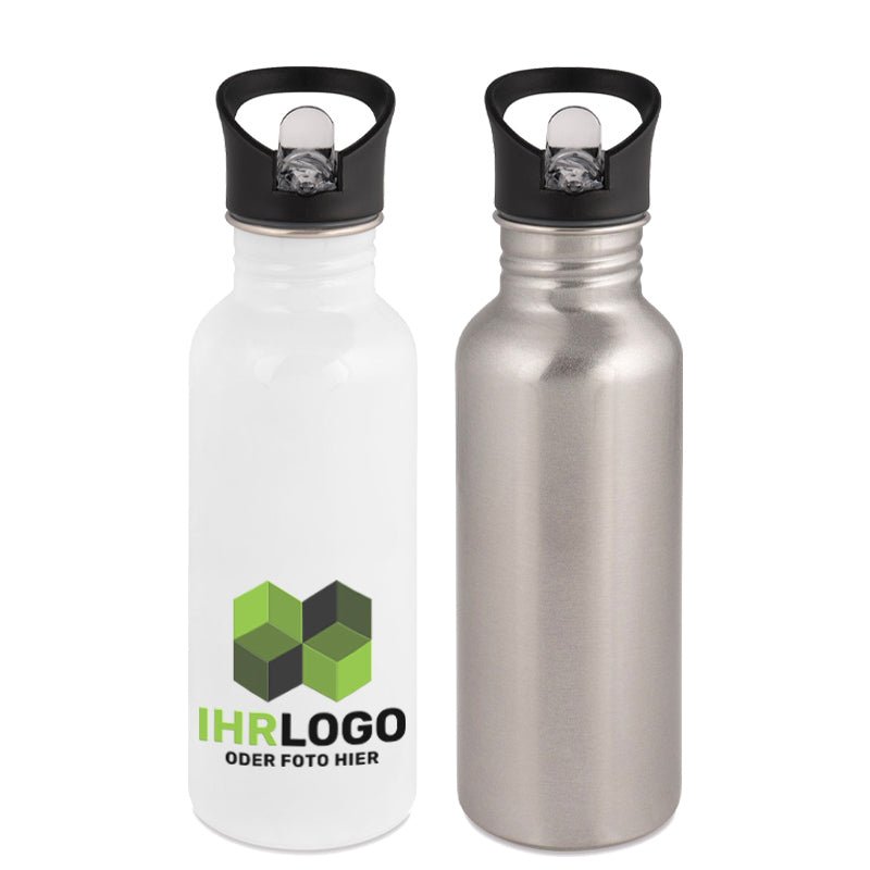 Trinkflasche Klassik 500ml aus Edelstahl, versch. Farben - Drucksaal