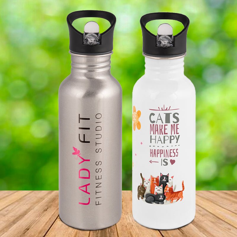 Trinkflasche Klassik 500ml aus Edelstahl, versch. Farben - Drucksaal