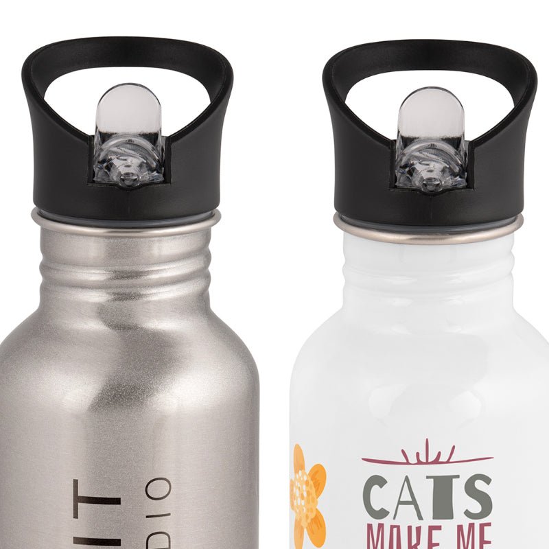 Trinkflasche Klassik 500ml aus Edelstahl, versch. Farben - Drucksaal