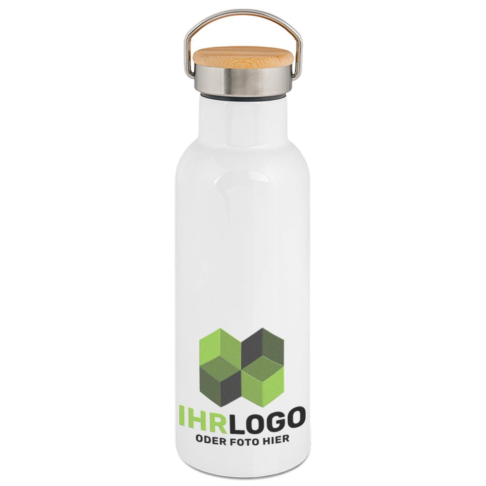 Trinkflasche Tulman mit Bambusdeckel 750 ml - Drucksaal