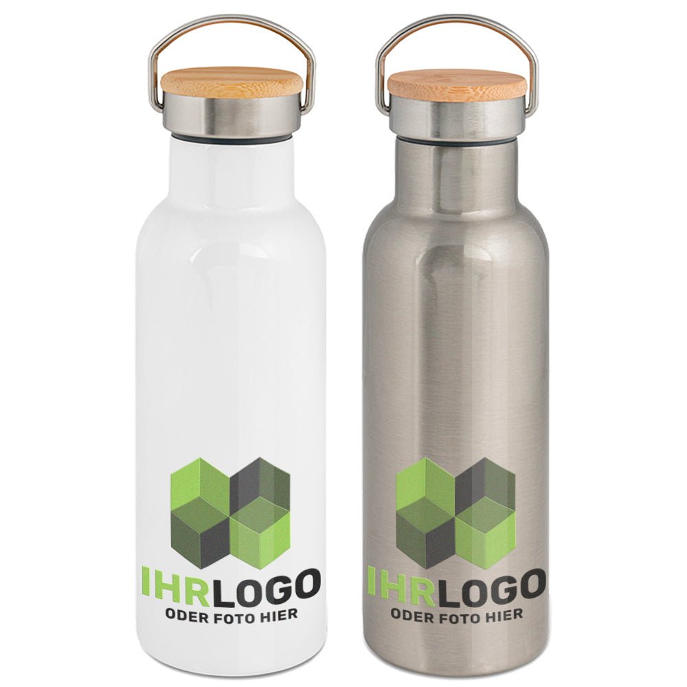 Trinkflasche Tulman mit Bambusdeckel 750 ml - Drucksaal